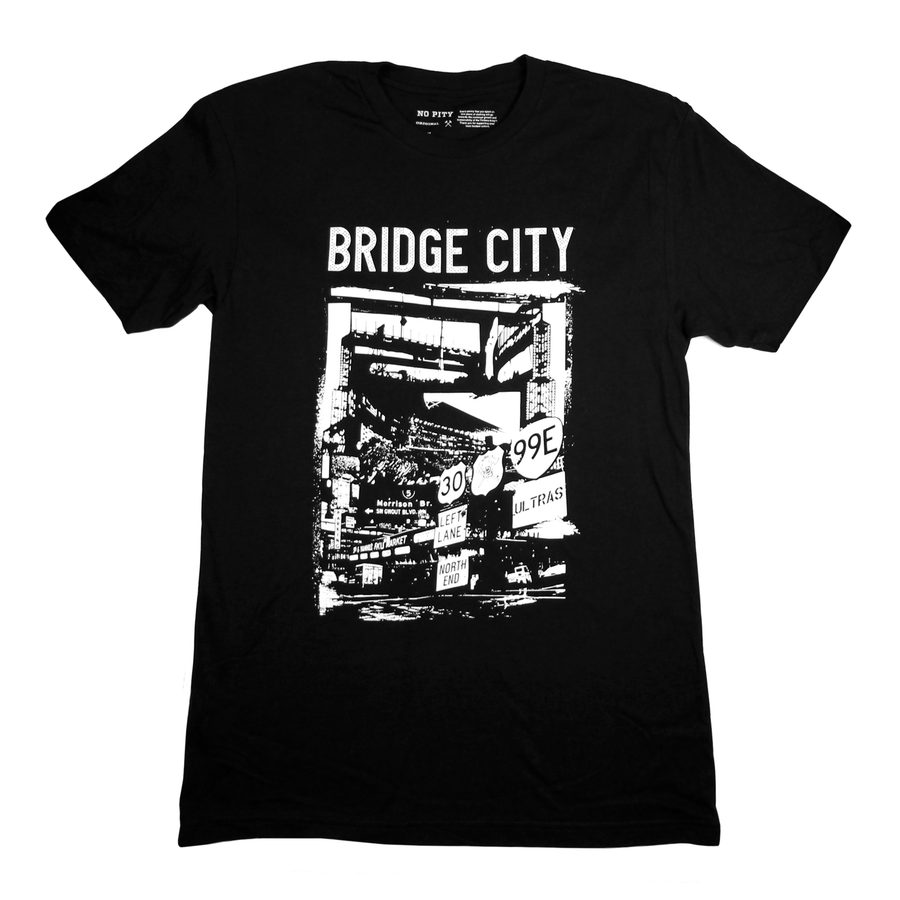 Bridge City graphic t-shirt design for No Pity Originals